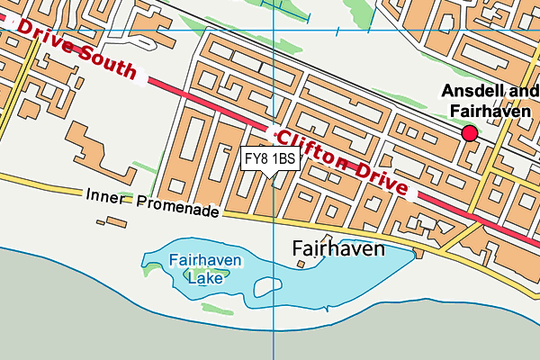 FY8 1BS map - OS VectorMap District (Ordnance Survey)