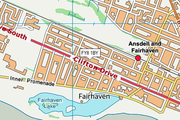 FY8 1BY map - OS VectorMap District (Ordnance Survey)