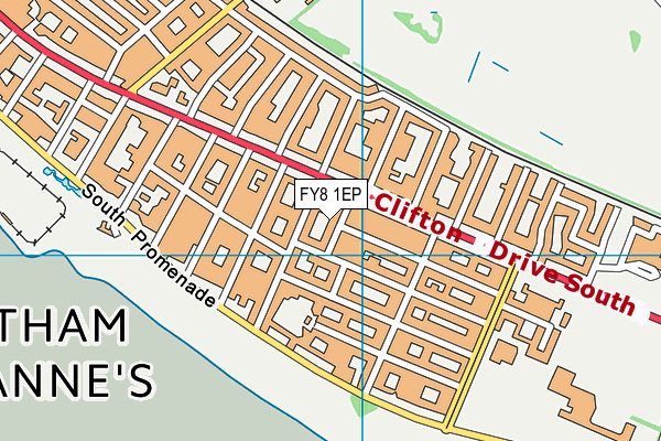 FY8 1EP map - OS VectorMap District (Ordnance Survey)