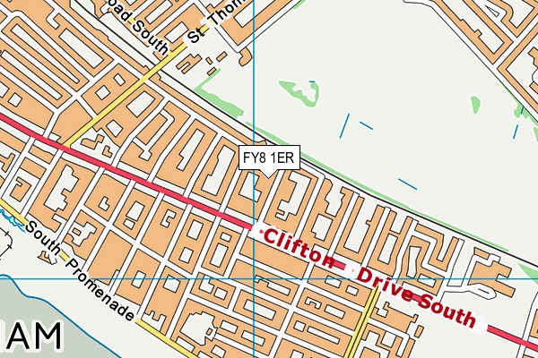 FY8 1ER map - OS VectorMap District (Ordnance Survey)