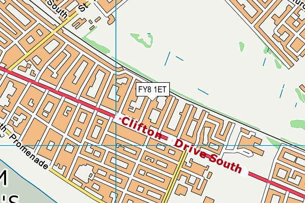 FY8 1ET map - OS VectorMap District (Ordnance Survey)