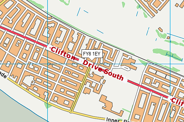 FY8 1EY map - OS VectorMap District (Ordnance Survey)