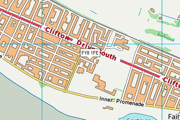 FY8 1FE map - OS VectorMap District (Ordnance Survey)