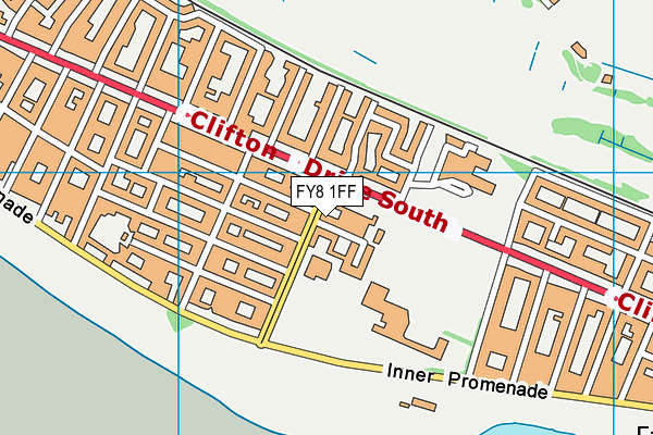 FY8 1FF map - OS VectorMap District (Ordnance Survey)