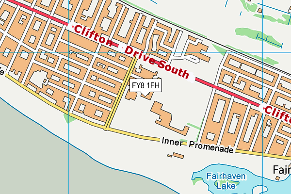 FY8 1FH map - OS VectorMap District (Ordnance Survey)