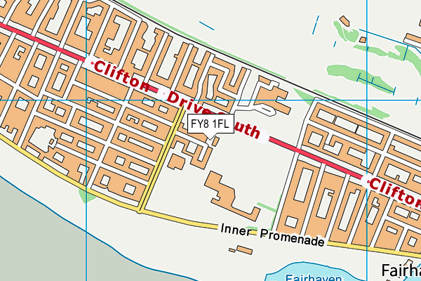 FY8 1FL map - OS VectorMap District (Ordnance Survey)