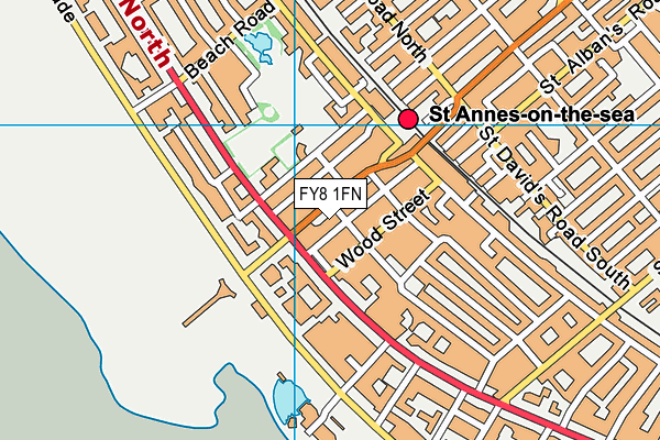 FY8 1FN map - OS VectorMap District (Ordnance Survey)
