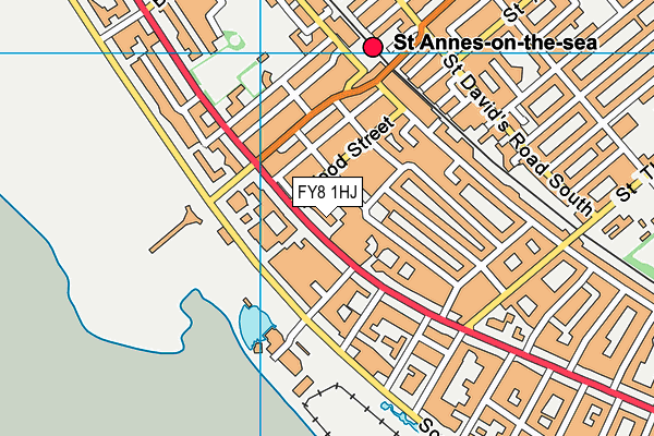 FY8 1HJ map - OS VectorMap District (Ordnance Survey)