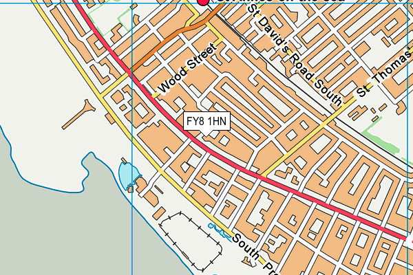 The St Anne's College Grammar School map (FY8 1HN) - OS VectorMap District (Ordnance Survey)