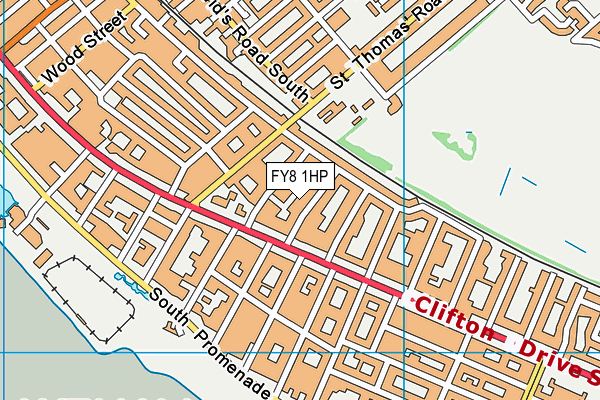 FY8 1HP map - OS VectorMap District (Ordnance Survey)