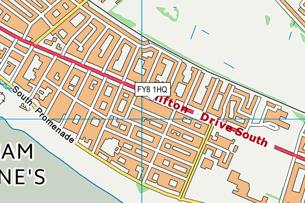 FY8 1HQ map - OS VectorMap District (Ordnance Survey)