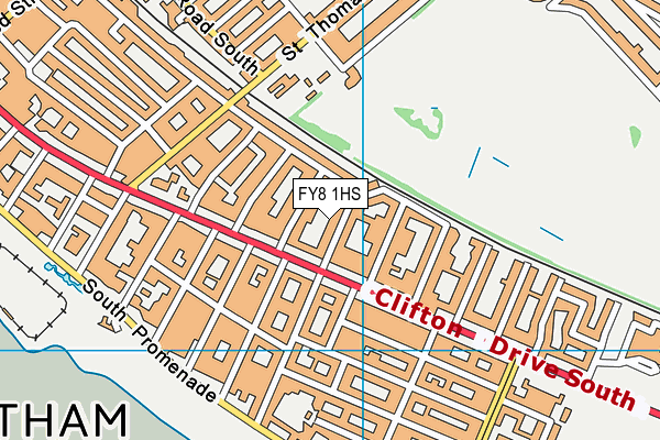 FY8 1HS map - OS VectorMap District (Ordnance Survey)