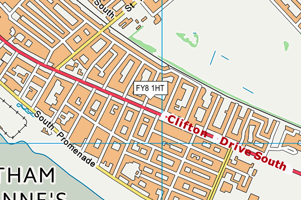 FY8 1HT map - OS VectorMap District (Ordnance Survey)