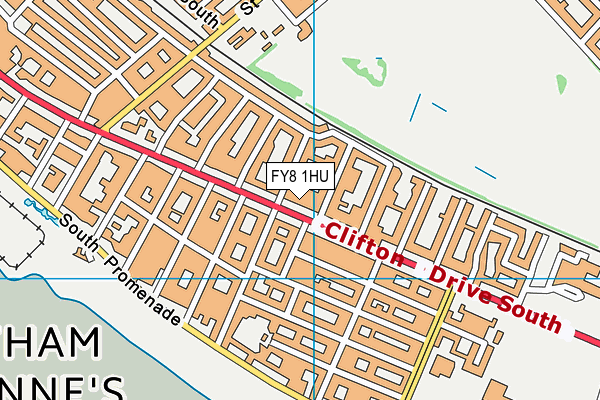 FY8 1HU map - OS VectorMap District (Ordnance Survey)