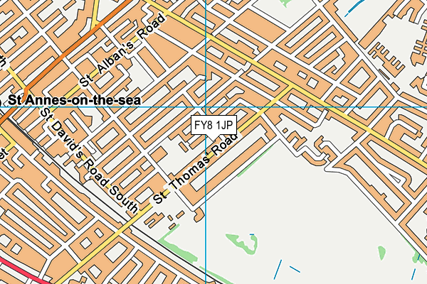 FY8 1JP map - OS VectorMap District (Ordnance Survey)