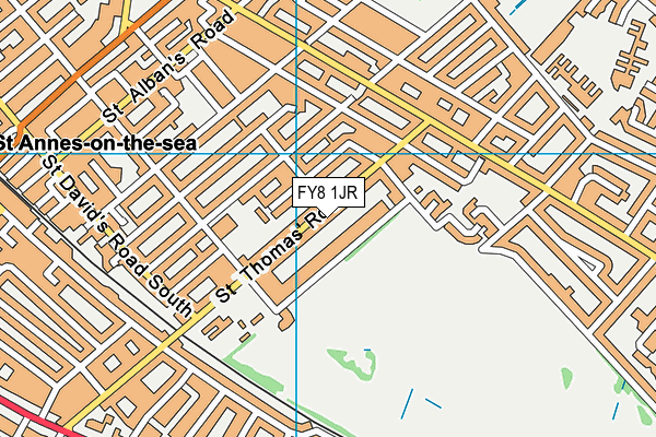 FY8 1JR map - OS VectorMap District (Ordnance Survey)