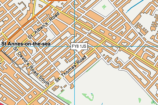 FY8 1JS map - OS VectorMap District (Ordnance Survey)