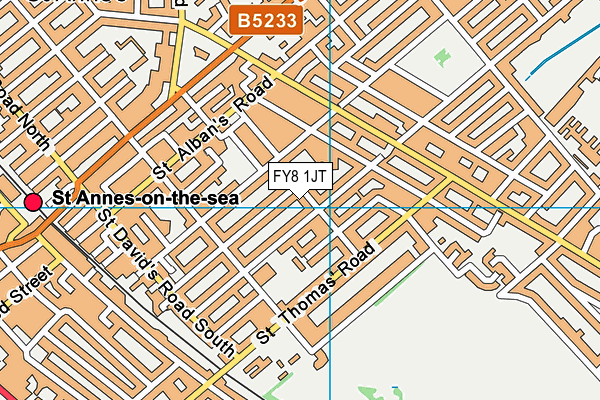 FY8 1JT map - OS VectorMap District (Ordnance Survey)