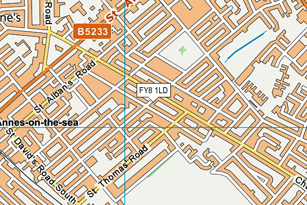 FY8 1LD map - OS VectorMap District (Ordnance Survey)