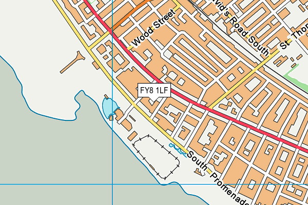 FY8 1LF map - OS VectorMap District (Ordnance Survey)