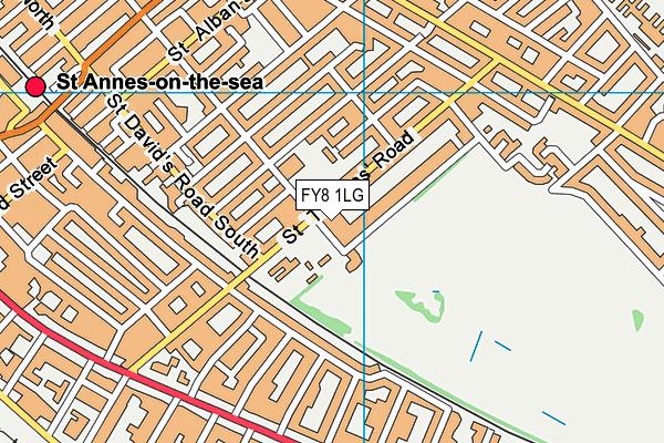 FY8 1LG map - OS VectorMap District (Ordnance Survey)