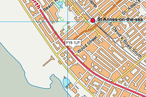 FY8 1LP map - OS VectorMap District (Ordnance Survey)