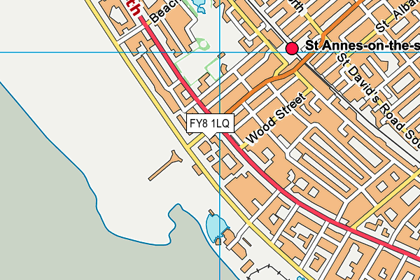 FY8 1LQ map - OS VectorMap District (Ordnance Survey)