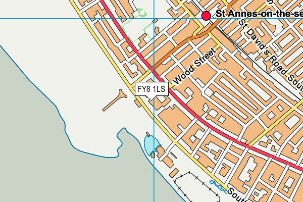 FY8 1LS map - OS VectorMap District (Ordnance Survey)