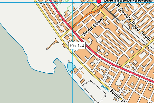 Nivens Health Club map (FY8 1LU) - OS VectorMap District (Ordnance Survey)