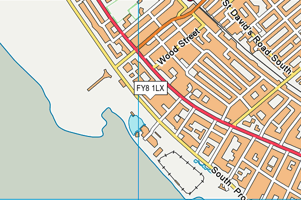 FY8 1LX map - OS VectorMap District (Ordnance Survey)