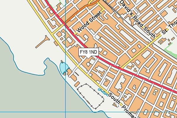 FY8 1ND map - OS VectorMap District (Ordnance Survey)