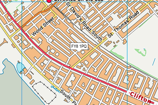 FY8 1PQ map - OS VectorMap District (Ordnance Survey)