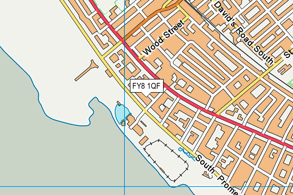 FY8 1QF map - OS VectorMap District (Ordnance Survey)