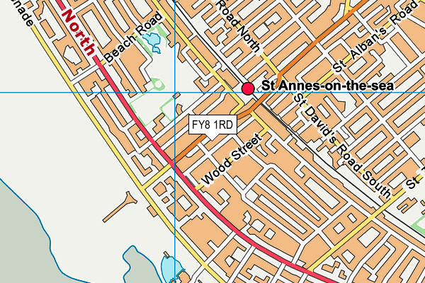 FY8 1RD map - OS VectorMap District (Ordnance Survey)
