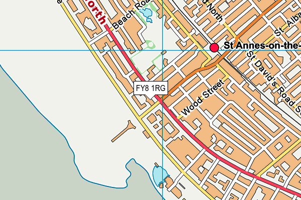 FY8 1RG map - OS VectorMap District (Ordnance Survey)