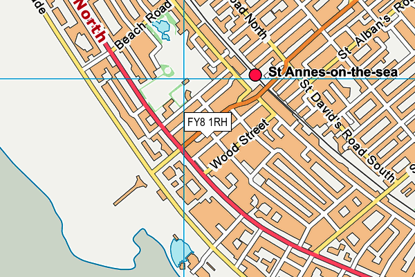 FY8 1RH map - OS VectorMap District (Ordnance Survey)