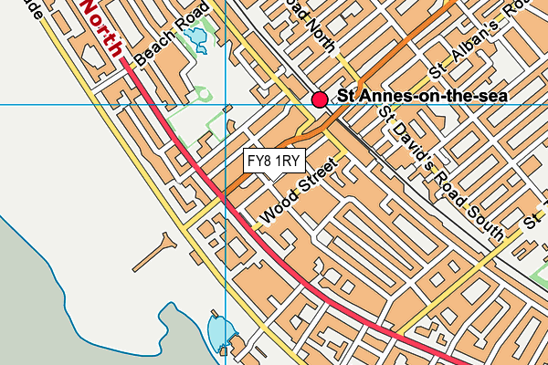 FY8 1RY map - OS VectorMap District (Ordnance Survey)