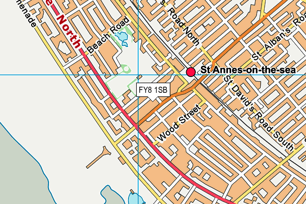 FY8 1SB map - OS VectorMap District (Ordnance Survey)