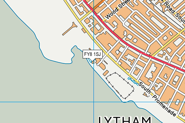 FY8 1SJ map - OS VectorMap District (Ordnance Survey)