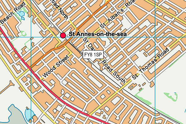 FY8 1SP map - OS VectorMap District (Ordnance Survey)