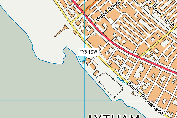 FY8 1SW map - OS VectorMap District (Ordnance Survey)