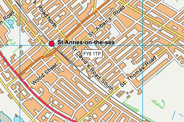 FY8 1TP map - OS VectorMap District (Ordnance Survey)