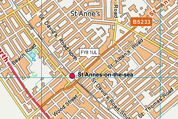 FY8 1UL map - OS VectorMap District (Ordnance Survey)
