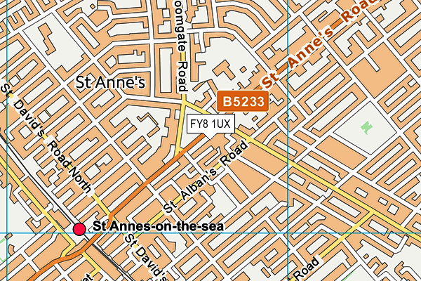 FY8 1UX map - OS VectorMap District (Ordnance Survey)