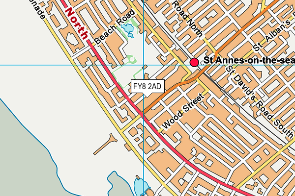 FY8 2AD map - OS VectorMap District (Ordnance Survey)