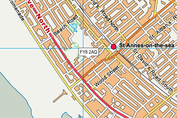 FY8 2AQ map - OS VectorMap District (Ordnance Survey)