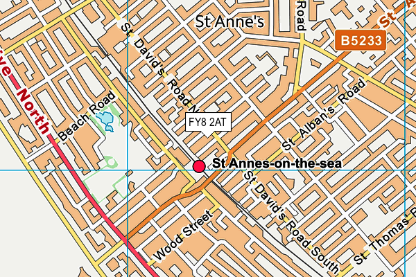 FY8 2AT map - OS VectorMap District (Ordnance Survey)