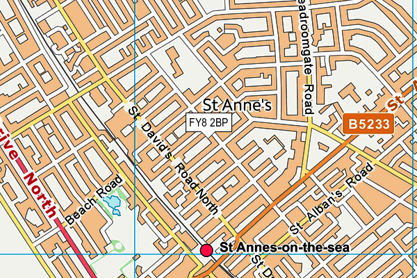 FY8 2BP map - OS VectorMap District (Ordnance Survey)