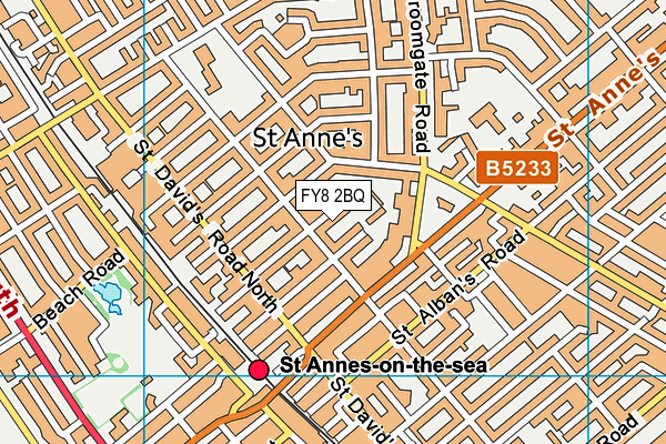 FY8 2BQ map - OS VectorMap District (Ordnance Survey)