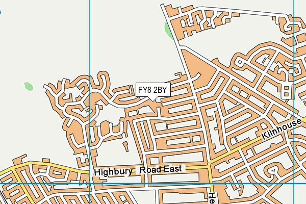 FY8 2BY map - OS VectorMap District (Ordnance Survey)